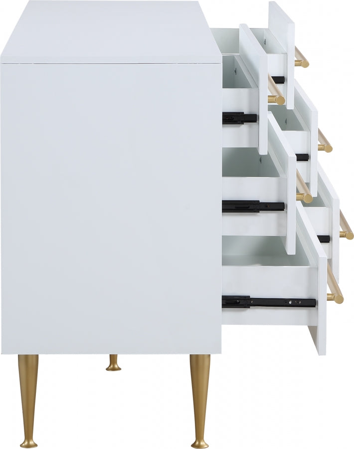 Marisol White Dresser from Meridian - Luna Furniture