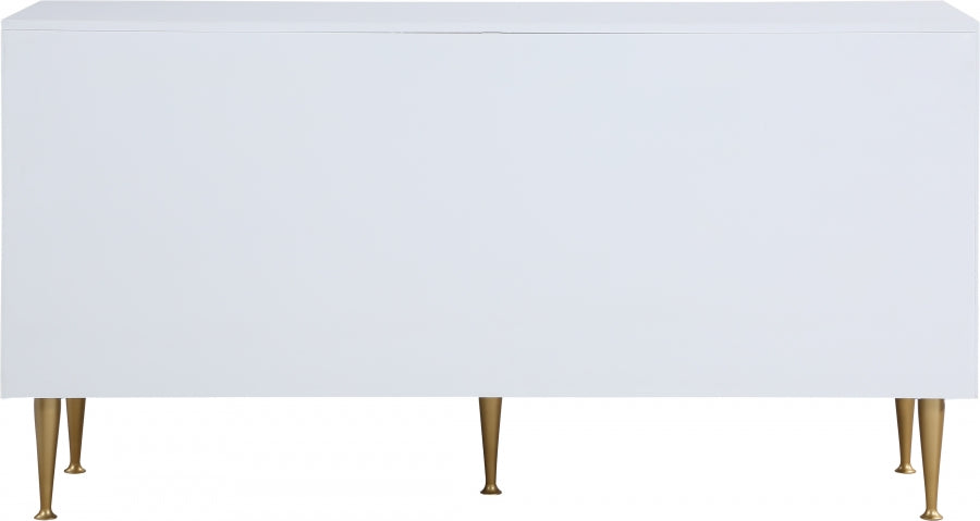 Marisol White Dresser from Meridian - Luna Furniture