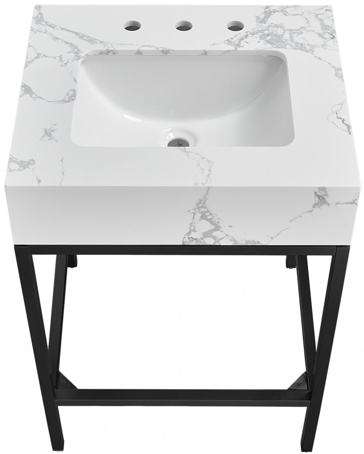 Marmo White 24" Bathroom Vanity from Meridian - Luna Furniture