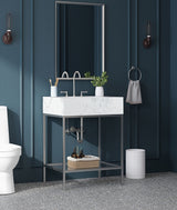 Marmo White 24" Bathroom Vanity from Meridian - Luna Furniture