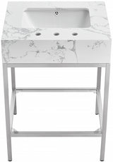 Marmo White 24" Bathroom Vanity from Meridian - Luna Furniture