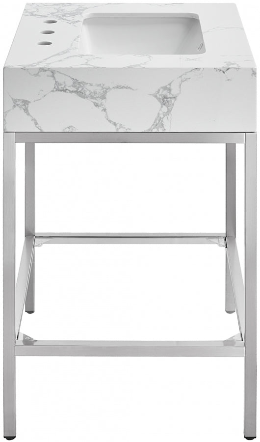 Marmo White 24" Bathroom Vanity from Meridian - Luna Furniture