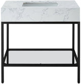 Marmo White 36" Bathroom Vanity from Meridian - Luna Furniture