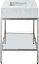 Marmo White 36" Bathroom Vanity from Meridian - Luna Furniture