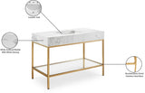 Marmo White 48" Bathroom Vanity from Meridian - Luna Furniture