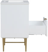 Modernist White 24" Bathroom Vanity from Meridian - Luna Furniture