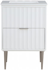 Modernist White 24" Bathroom Vanity from Meridian - Luna Furniture