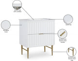 Modernist White 30" Bathroom Vanity from Meridian - Luna Furniture