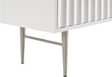 Modernist White Dresser from Meridian - Luna Furniture