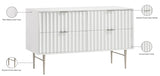 Modernist White Dresser from Meridian - Luna Furniture