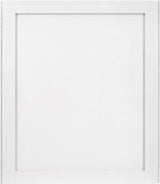 Modernist White Mirror from Meridian - Luna Furniture