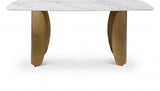 White Niya Dining Table from Meridian - Luna Furniture