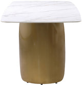 White Niya Dining Table from Meridian - Luna Furniture