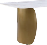 White Niya Dining Table from Meridian - Luna Furniture