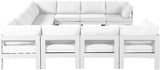 Nizuc White Outdoor Patio Aluminum Modular Sectional from Meridian - Luna Furniture