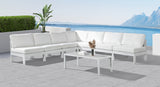 Nizuc White Outdoor Patio Aluminum Modular Sectional from Meridian - Luna Furniture