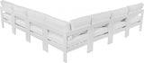 Nizuc White Outdoor Patio Aluminum Modular Sectional from Meridian - Luna Furniture