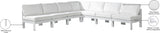 Nizuc White Outdoor Patio Aluminum Modular Sectional from Meridian - Luna Furniture