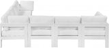 Nizuc White Outdoor Patio Aluminum Modular Sectional from Meridian - Luna Furniture