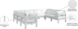 Nizuc White Outdoor Patio Aluminum Modular Sectional from Meridian - Luna Furniture