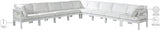 Nizuc White Outdoor Patio Aluminum Modular Sectional from Meridian - Luna Furniture