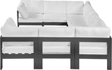 Nizuc White Outdoor Patio Aluminum Modular Sectional from Meridian - Luna Furniture