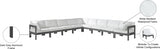 Nizuc White Outdoor Patio Aluminum Modular Sectional from Meridian - Luna Furniture