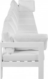 Nizuc White Outdoor Patio Aluminum Modular Sofa from Meridian - Luna Furniture