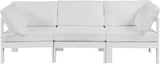 Nizuc White Outdoor Patio Aluminum Modular Sofa from Meridian - Luna Furniture