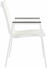 Nizuc White Outdoor Patio Dining Chair, Set of 2 from Meridian - Luna Furniture