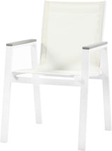 Nizuc White Outdoor Patio Dining Chair, Set of 2 from Meridian - Luna Furniture