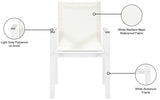 Nizuc White Outdoor Patio Dining Chair, Set of 2 from Meridian - Luna Furniture