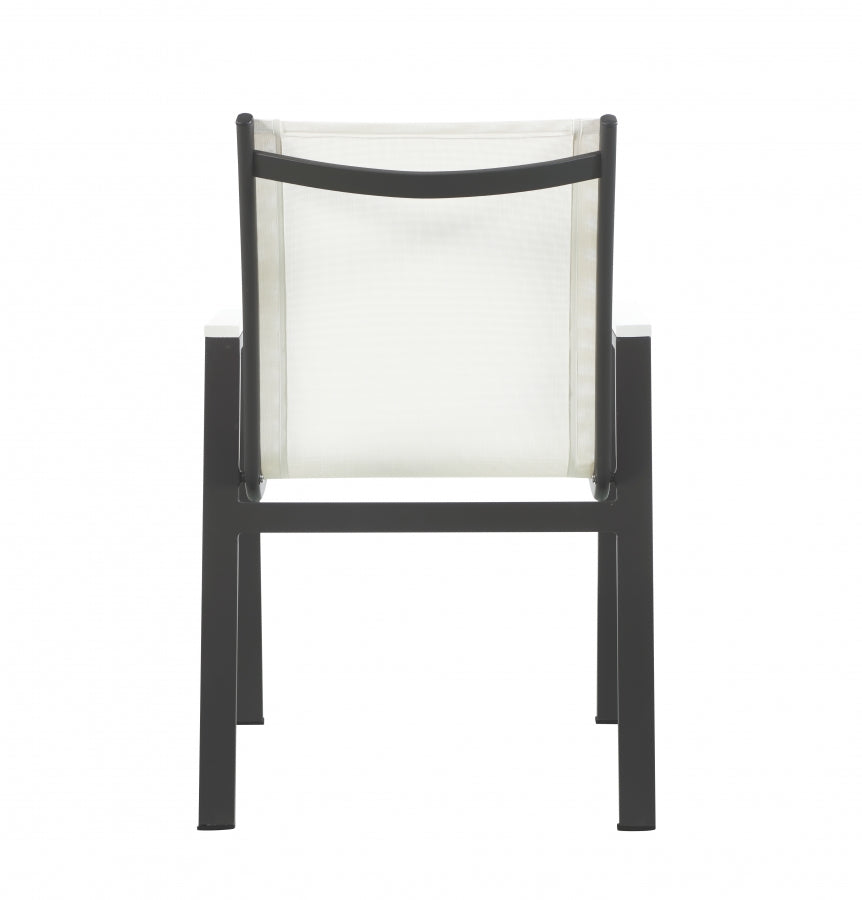 Nizuc White Outdoor Patio Dining Chair, Set of 2 from Meridian - Luna Furniture