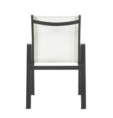 Nizuc White Outdoor Patio Dining Chair, Set of 2 from Meridian - Luna Furniture