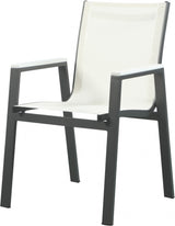 Nizuc White Outdoor Patio Dining Chair, Set of 2 from Meridian - Luna Furniture