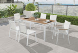 Nizuc White Outdoor Patio Dining Chair, Set of 2 from Meridian - Luna Furniture