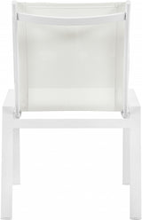 Nizuc White Outdoor Patio Dining Chair, Set of 2 from Meridian - Luna Furniture