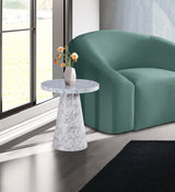 Omni White 20" End Table from Meridian - Luna Furniture