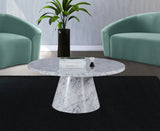 Omni White Faux Marble 36" Coffee Table from Meridian - Luna Furniture