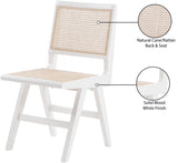 Preston White Dining Chair, Set of 2 from Meridian - Luna Furniture