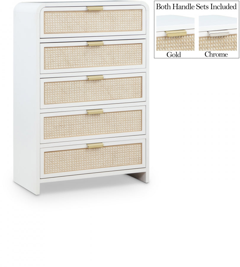 Sage White Wood Chest from Meridian - Luna Furniture