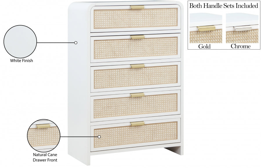 Sage White Wood Chest from Meridian - Luna Furniture