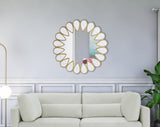 Shell White Mirror from Meridian - Luna Furniture