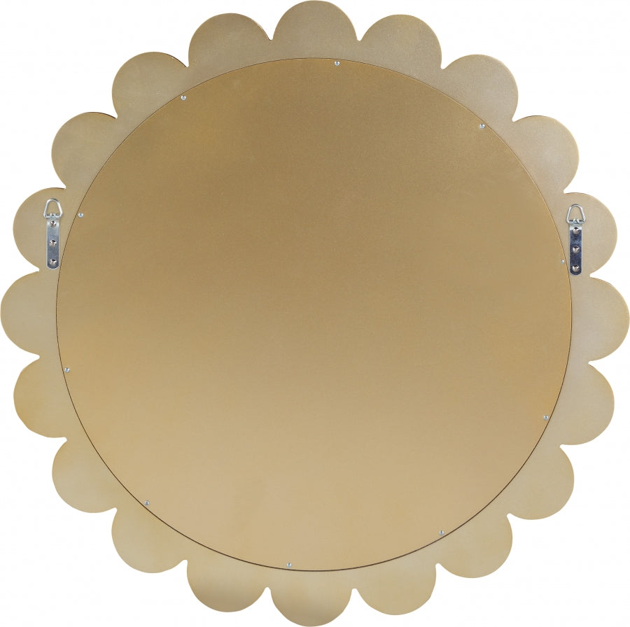 Shell White Mirror from Meridian - Luna Furniture