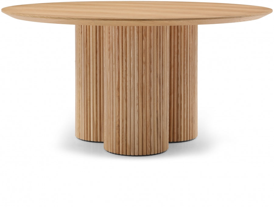 White Simba Dining Table from Meridian - Luna Furniture