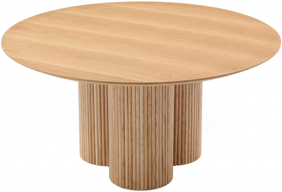 White Simba Dining Table from Meridian - Luna Furniture