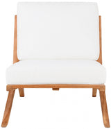 Tahiti White Waterproof Fabric Outdoor Accent Chair from Meridian - Luna Furniture