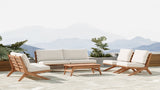 Tahiti White Waterproof Fabric Outdoor Accent Chair from Meridian - Luna Furniture