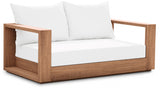 Tulum White Waterproof Fabric Outdoor Sofa from Meridian - Luna Furniture