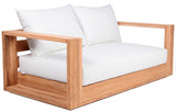 Tulum White Waterproof Fabric Outdoor Sofa from Meridian - Luna Furniture